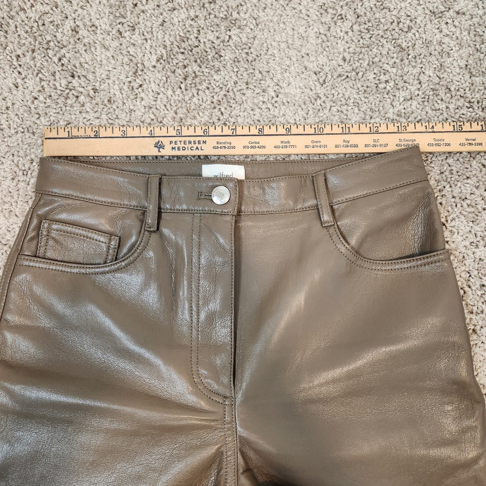 Aritzia Wilfred Melina Faux Leather Pants Size 4 - Picture 5 of 9